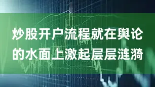 炒股开户流程就在舆论的水面上激起层层涟漪