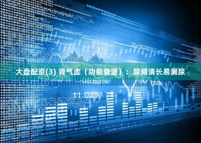 大盘配资(3) 肾气虚（功能衰退）：尿频清长易漏尿